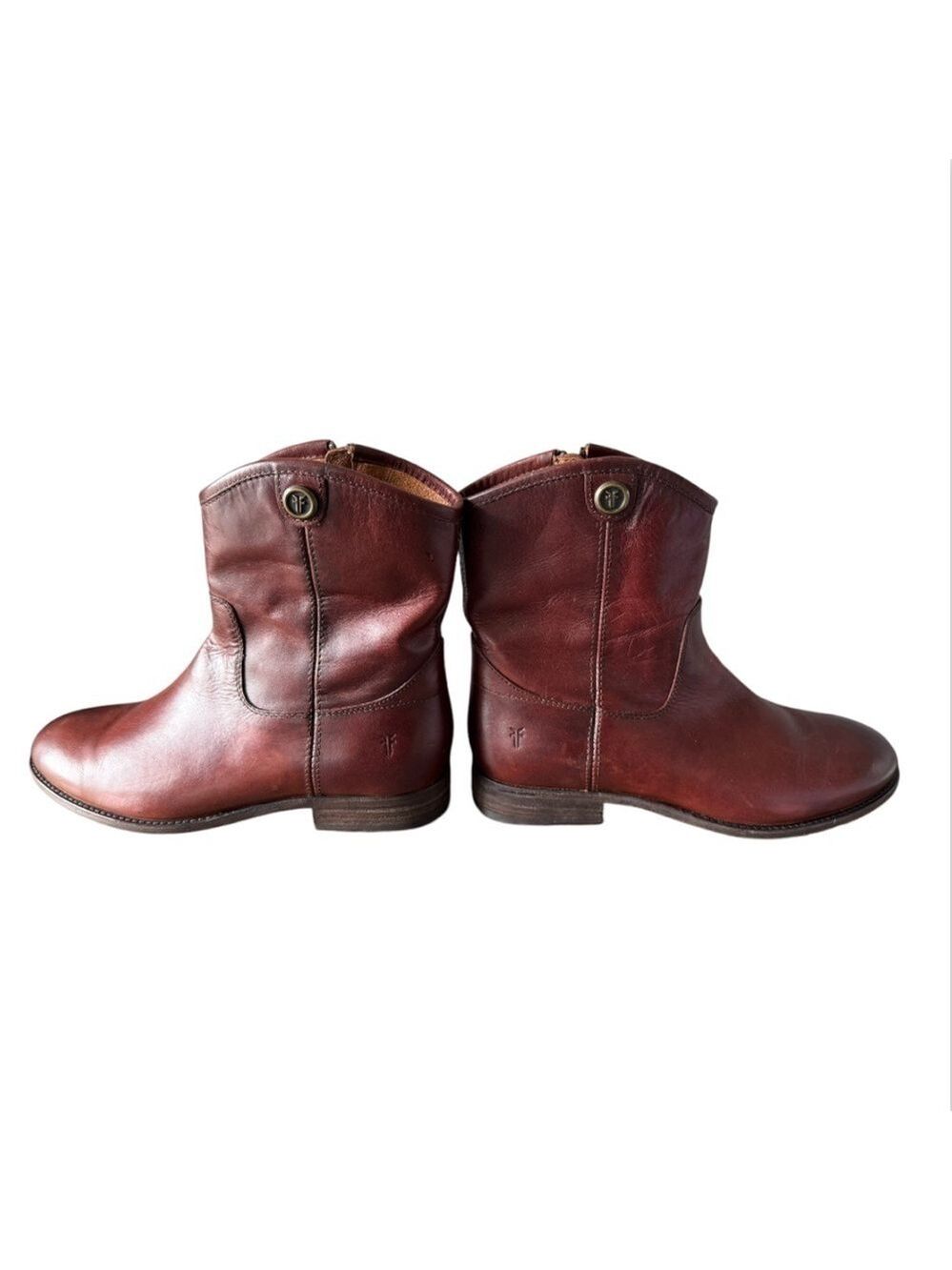 Frye Melissa Button Short 2 Leather Riding Boots Women's Size 7.5 B NWOT